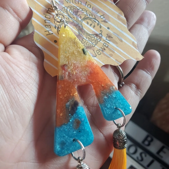 😱3 for $20 Handmade unique one of a kind dangle tassel multi stone Earrings - Picture 8 of 10